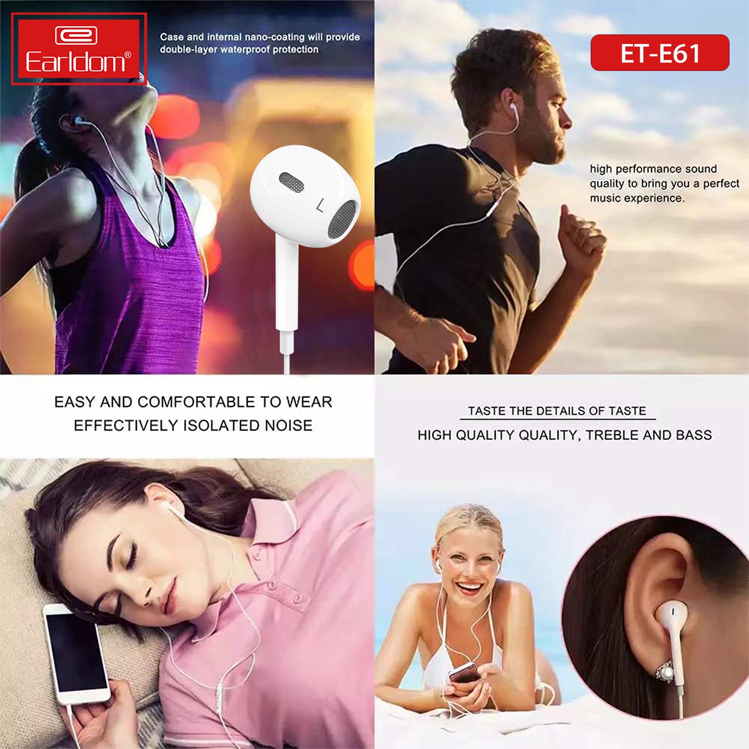 Earldom E61 USB Type C Handsfree Earphone For Samsung Huawei Google Pixal Earldom E61 USB Type C Handsfree Earphone For Samsung Huawei Google Pixal
